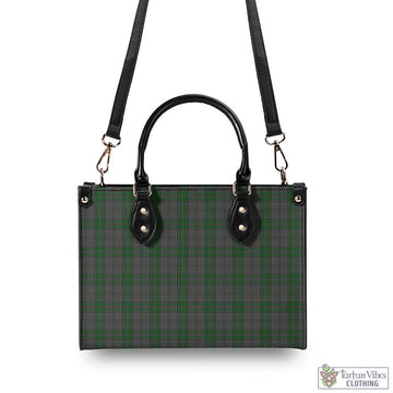 Wicklow County Ireland Tartan Luxury Leather Handbags - Tartan Vibes Clothing