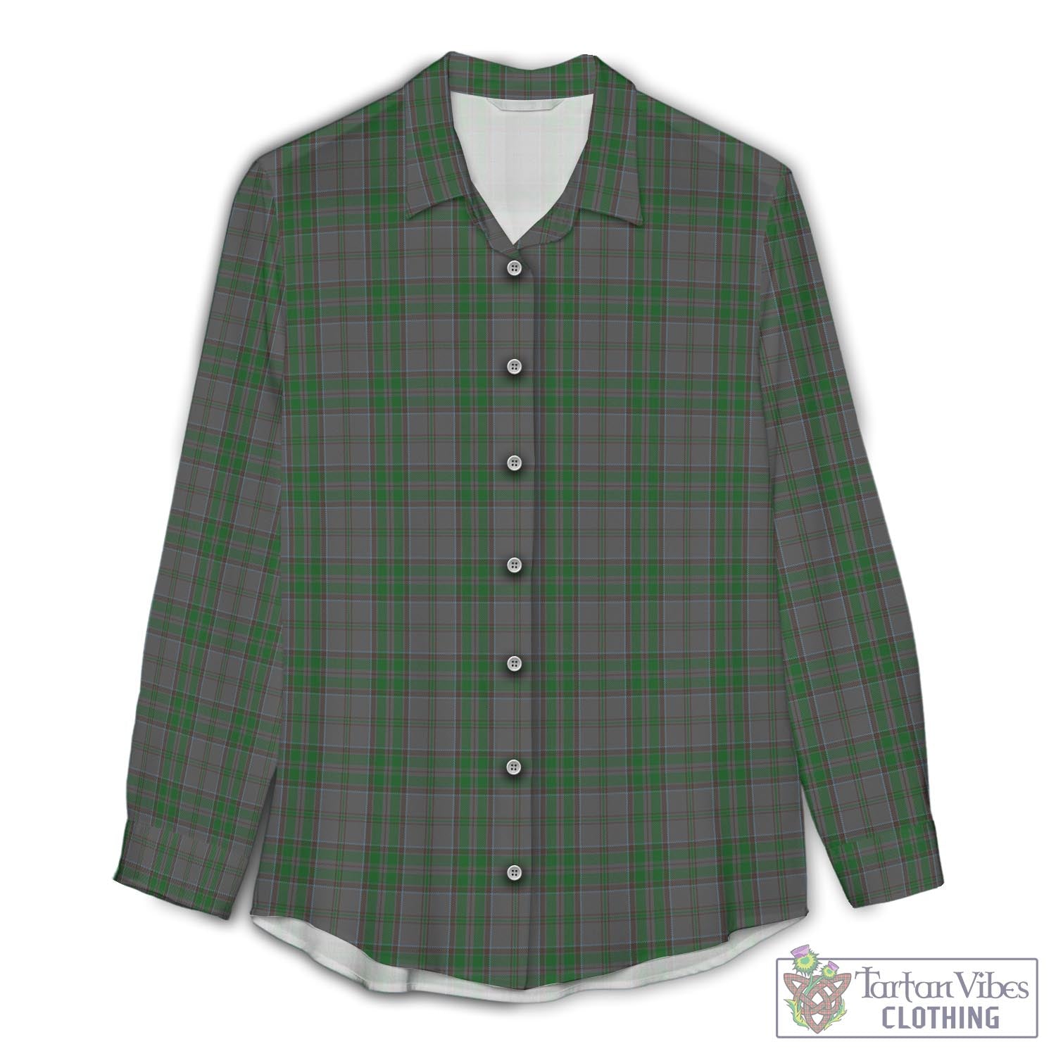 Wicklow County Ireland Tartan Womens Casual Shirt