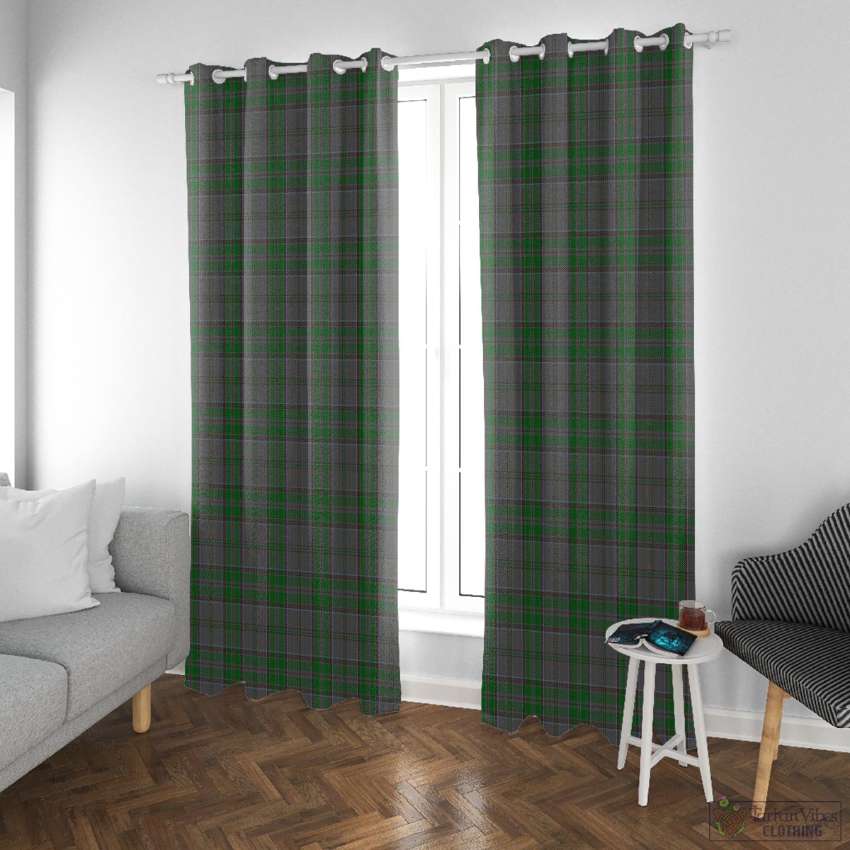 Wicklow County Ireland Tartan Window Curtain