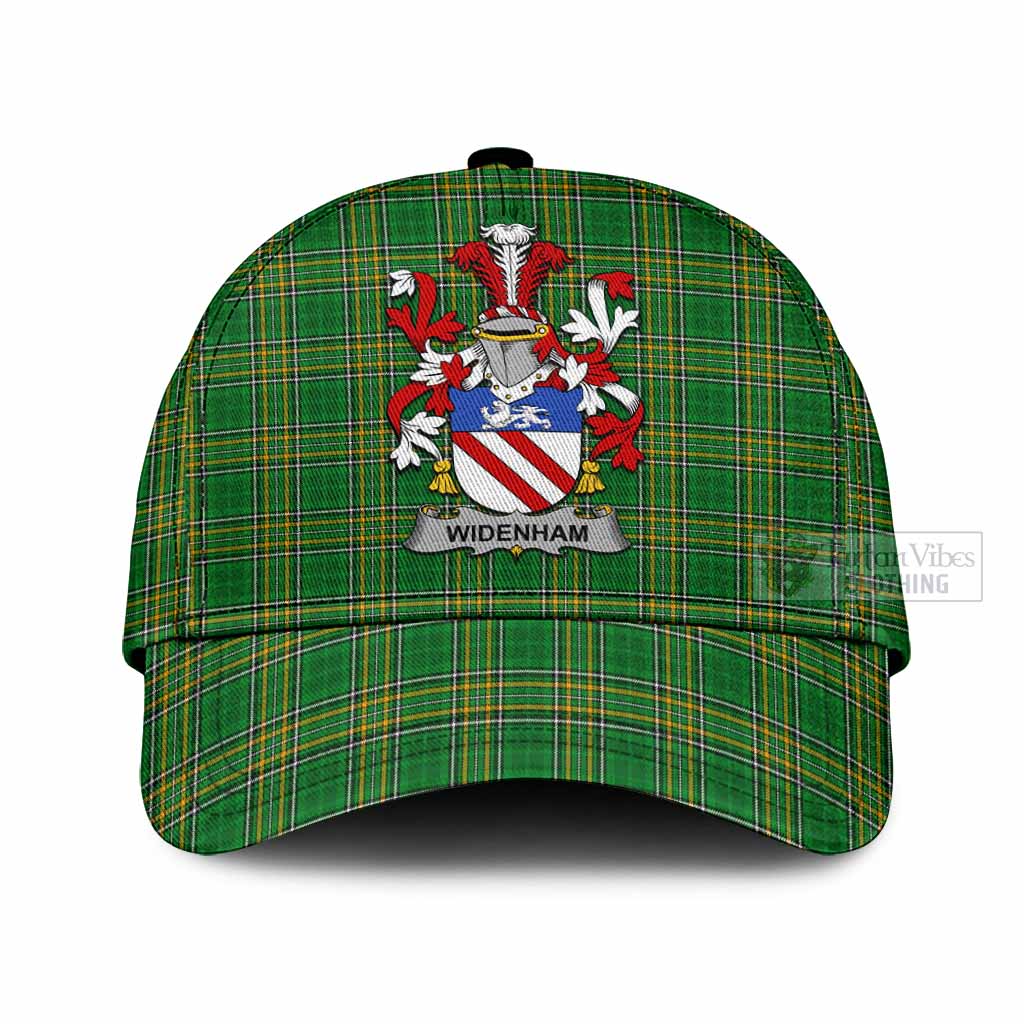 Tartan Vibes Clothing Widenham Irish Clan Tartan Classic Cap with Coat of Arms