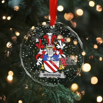 Widenham Irish Clan Christmas Glass Ornament with Coat of Arms