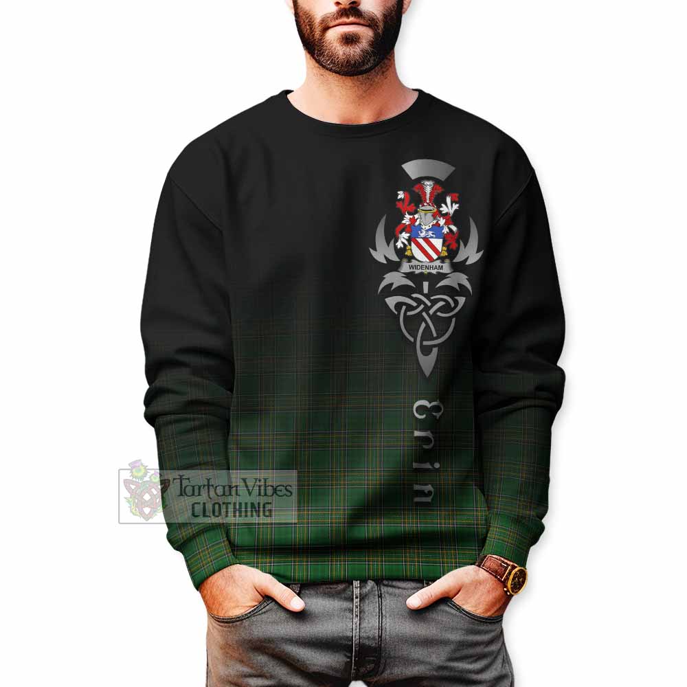 Widenham Irish Clan Sweatshirt with Coat of Arms Erin Go Bragh Celtic Inspired - Tartan Vibes Clothing