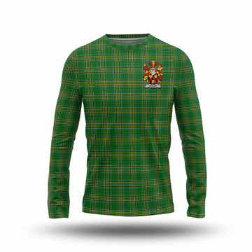 Wiggat Irish Clan Tartan Long Sleeve T-Shirt with Coat of Arms