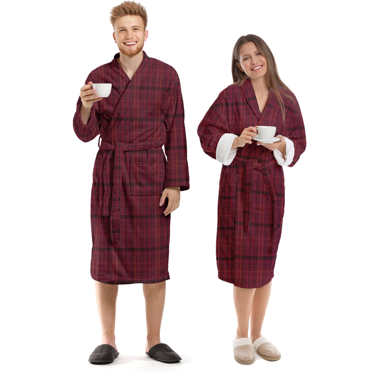 Williams of Wales Tartan Bathrobe Unisex S - Tartan Vibes Clothing