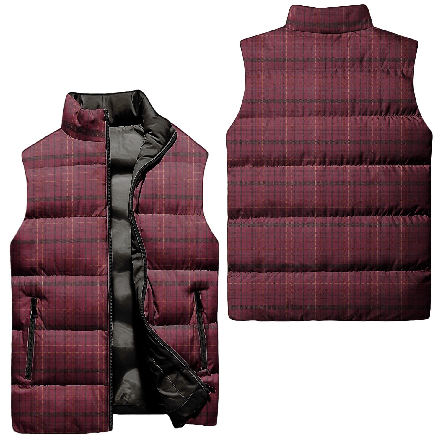 Williams of Wales Tartan Sleeveless Puffer Jacket Unisex - Tartanvibesclothing