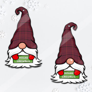 Williams of Wales Gnome Christmas Ornament with His Tartan Christmas Hat