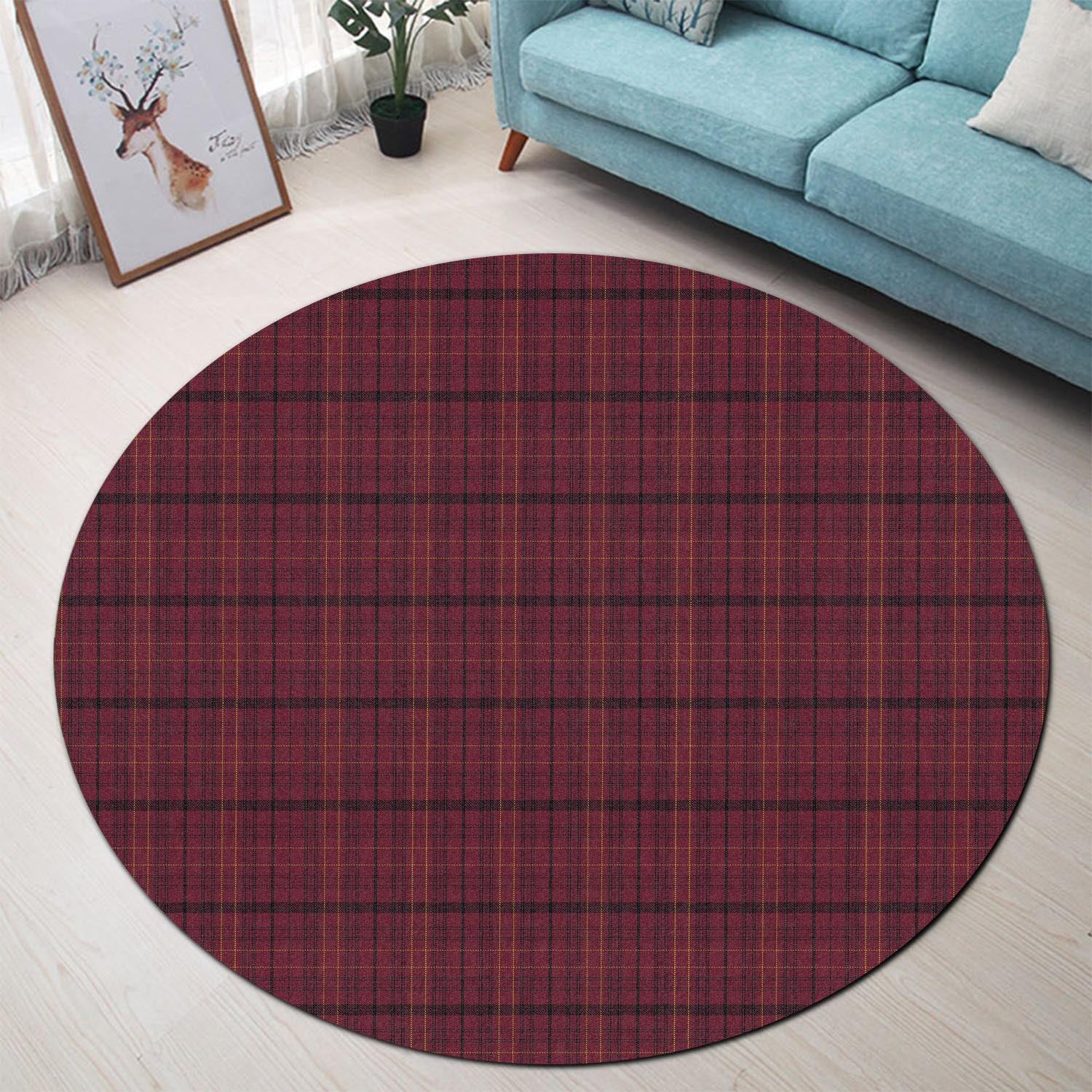 williams-of-wales-tartan-round-rug