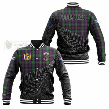 Wilson Crest Tartan Baseball Jacket with New Zealand Silver Fern Half Style