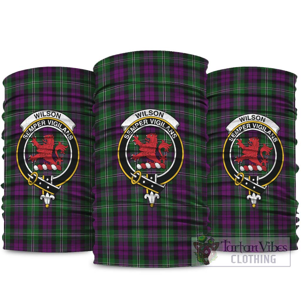 Wilson Tartan Neck Gaiters, Tartan Bandanas, Tartan Head Band with Family Crest