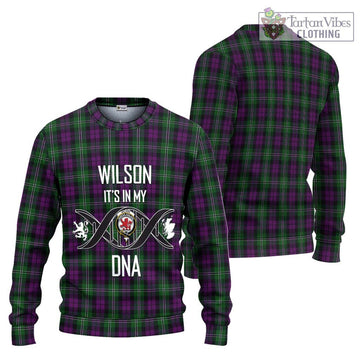 Wilson Tartan Ugly Sweater with Family Crest DNA In Me Style