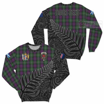 Wilson Crest Tartan Sweatshirt with New Zealand Silver Fern Half Style