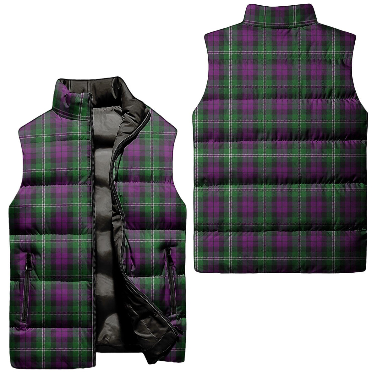 Wilson Tartan Sleeveless Puffer Jacket Unisex - Tartan Vibes Clothing