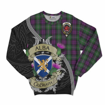 Wilson Tartan Family Crest Sweatshirt Lion Rampant Royal Thistle Shield Celtic Inspired Unisex - Tartan Vibes Clothing