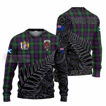 Wilson Crest Tartan Knitted Sweater with New Zealand Silver Fern Half Style