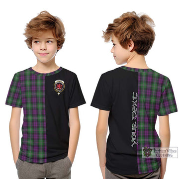 Wilson Tartan Kid T-Shirt with Family Crest and Half Of Me Style Youth XL Size14 - Tartan Vibes Clothing