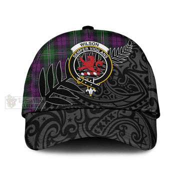 Wilson Tartan Classic Cap with New Zealand Silver Fern Half Style