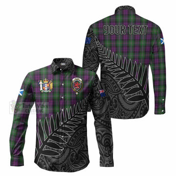 Wilson Crest Tartan Long Sleeve Button Shirt with New Zealand Silver Fern Half Style