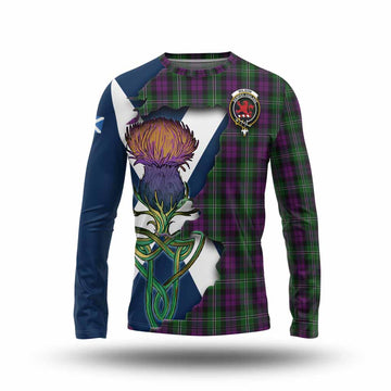 Wilson Tartan Family Crest Long Sleeve T-Shirt Scottish Thistle Celtic Inspired Unisex - Tartan Vibes Clothing