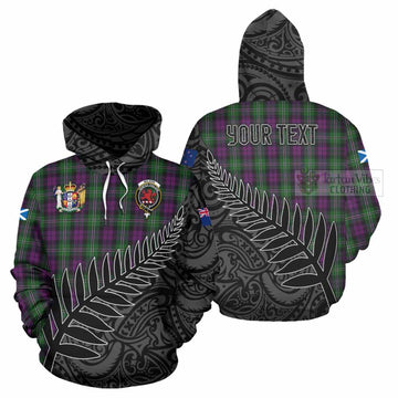 Wilson Crest Tartan Hoodie with New Zealand Silver Fern Half Style