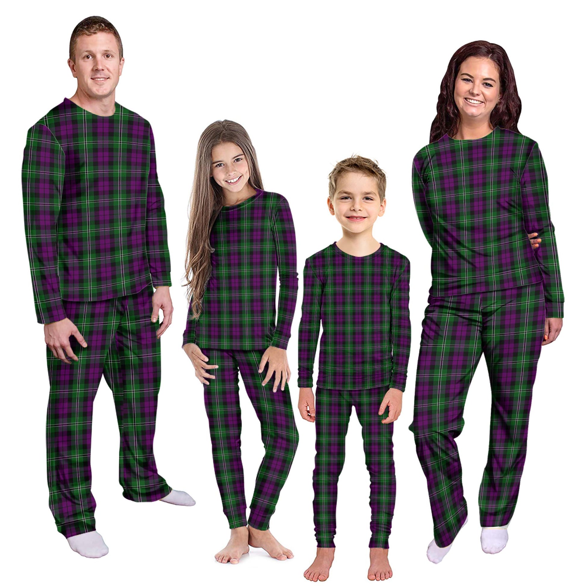 Wilson Tartan Pajamas Family Set Kid - Tartan Vibes Clothing