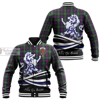 Wilson Tartan Baseball Jacket with Alba Gu Brath Regal Lion Emblem