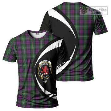 Wilson Tartan T-Shirt with Family Crest Circle Style