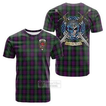 Wilson Tartan Cotton T-shirt with Family Crest Celtic Skull Style Kid's Shirt - Tartan Vibes Clothing