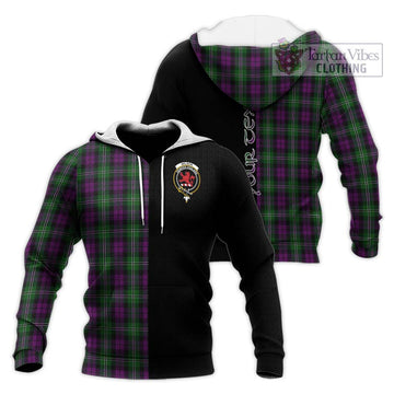 Wilson Tartan Knitted Hoodie with Family Crest and Half Of Me Style