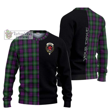 Wilson Tartan Ugly Sweater with Family Crest and Half Of Me Style