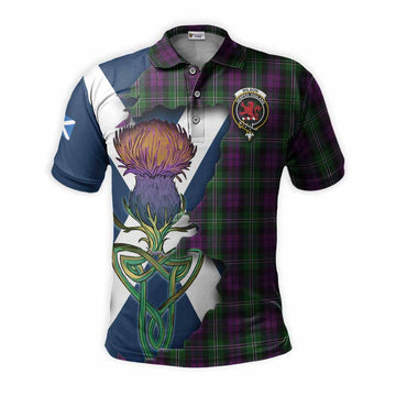 Wilson Tartan Family Crest Polo Shirt Scottish Thistle Celtic Inspired Kid - Tartan Vibes Clothing