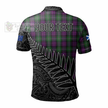 Wilson Crest Tartan Polo Shirt with New Zealand Silver Fern Half Style