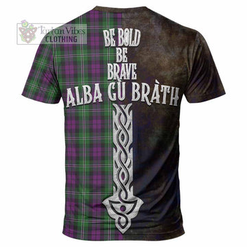 Wilson Tartan Family Crest T-Shirt Alba Gu Brath Be Brave Lion Ancient Style - Tartan Vibes Clothing
