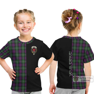 Wilson Tartan Kid T-Shirt with Family Crest and Half Of Me Style - Tartan Vibes Clothing