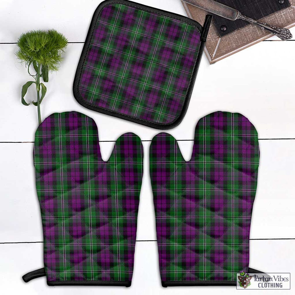 Wilson Tartan Combo Oven Mitt & Pot-Holder Black - Tartan Vibes Clothing