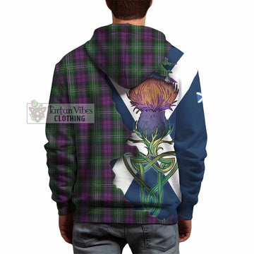 Wilson Tartan Family Crest Hoodie Scottish Thistle Celtic Inspired - Tartan Vibes Clothing