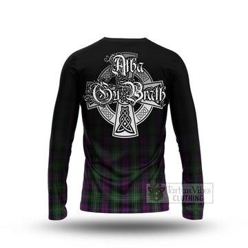 Wilson Tartan Long Sleeve T-Shirt Featuring Alba Gu Brath Family Crest Celtic Inspired - Tartan Vibes Clothing