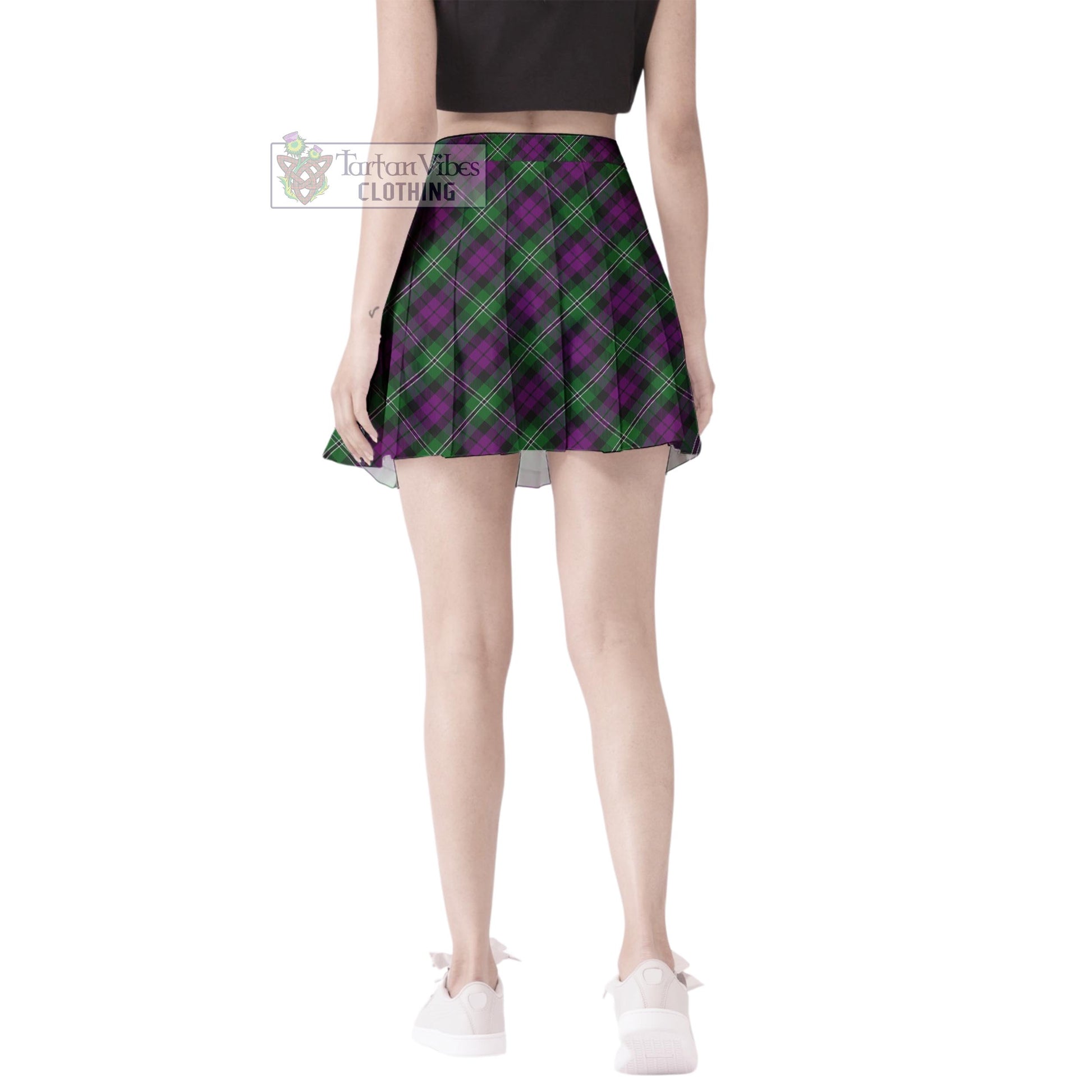 Tartan Vibes Clothing Wilson Tartan Women's Plated Mini Skirt