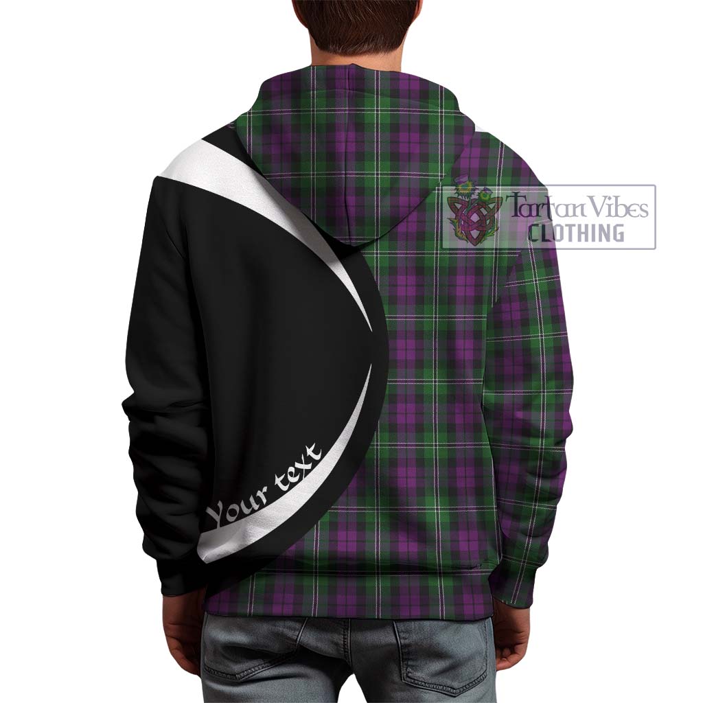 Wilson Tartan Hoodie with Family Crest Circle Style - Tartan Vibes Clothing