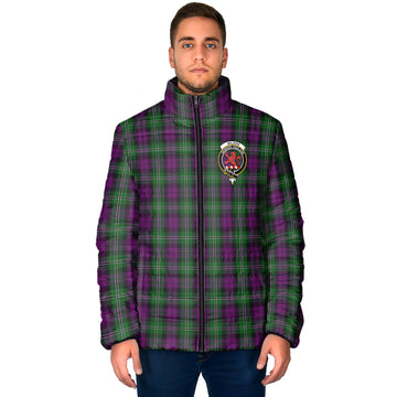 Wilson Tartan Padded Jacket with Family Crest