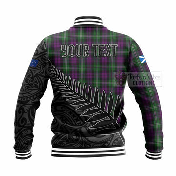 Wilson Crest Tartan Baseball Jacket with New Zealand Silver Fern Half Style