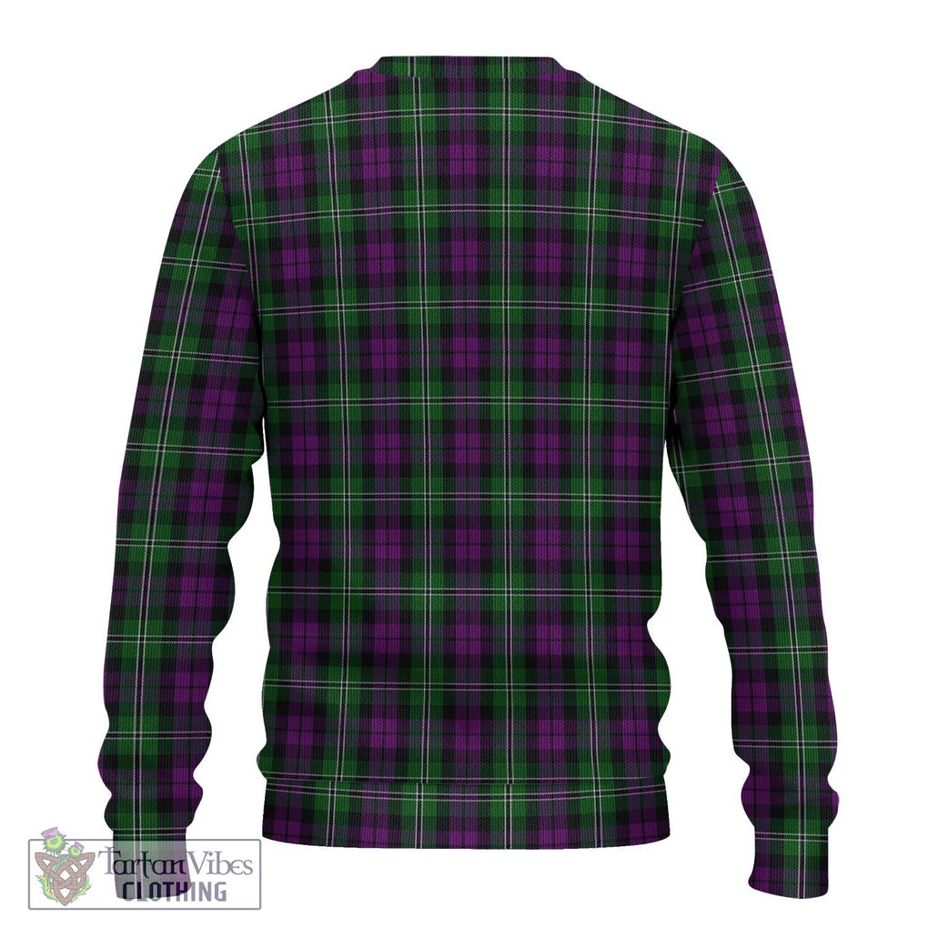 Wilson Tartan Knitted Sweater with Family Crest DNA In Me Style - Tartanvibesclothing Shop