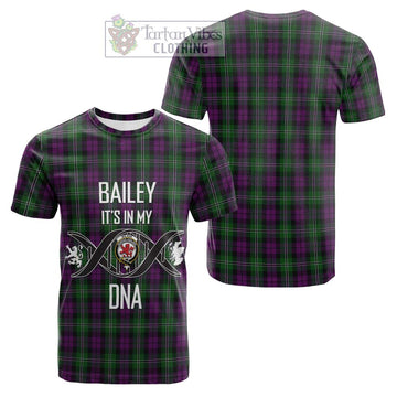 Wilson Tartan Cotton T-shirt with Family Crest DNA In Me Style