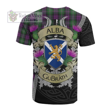 Wilson Tartan Family Crest Cotton T-shirt Lion Rampant Royal Thistle Shield Celtic Inspired - Tartan Vibes Clothing