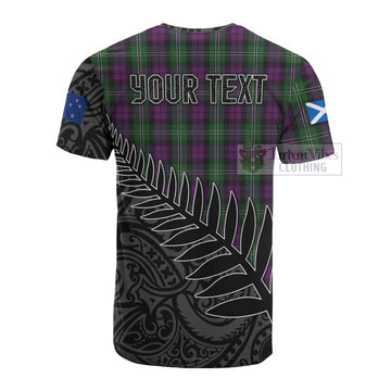 Wilson Crest Tartan Cotton T-shirt with New Zealand Silver Fern Half Style