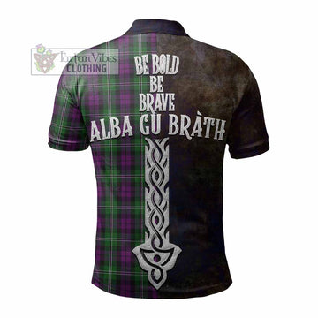 Wilson Tartan Family Crest Polo Shirt Alba Gu Brath Be Brave Lion Ancient Style - Tartan Vibes Clothing