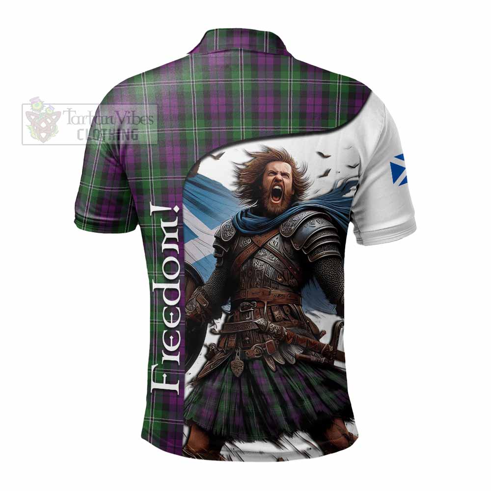 Tartan Vibes Clothing Wilson Crest Tartan Polo Shirt Inspired by the Freedom of Scottish Warrior