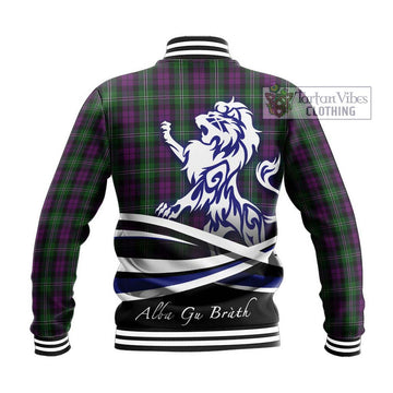 Wilson Tartan Baseball Jacket with Alba Gu Brath Regal Lion Emblem