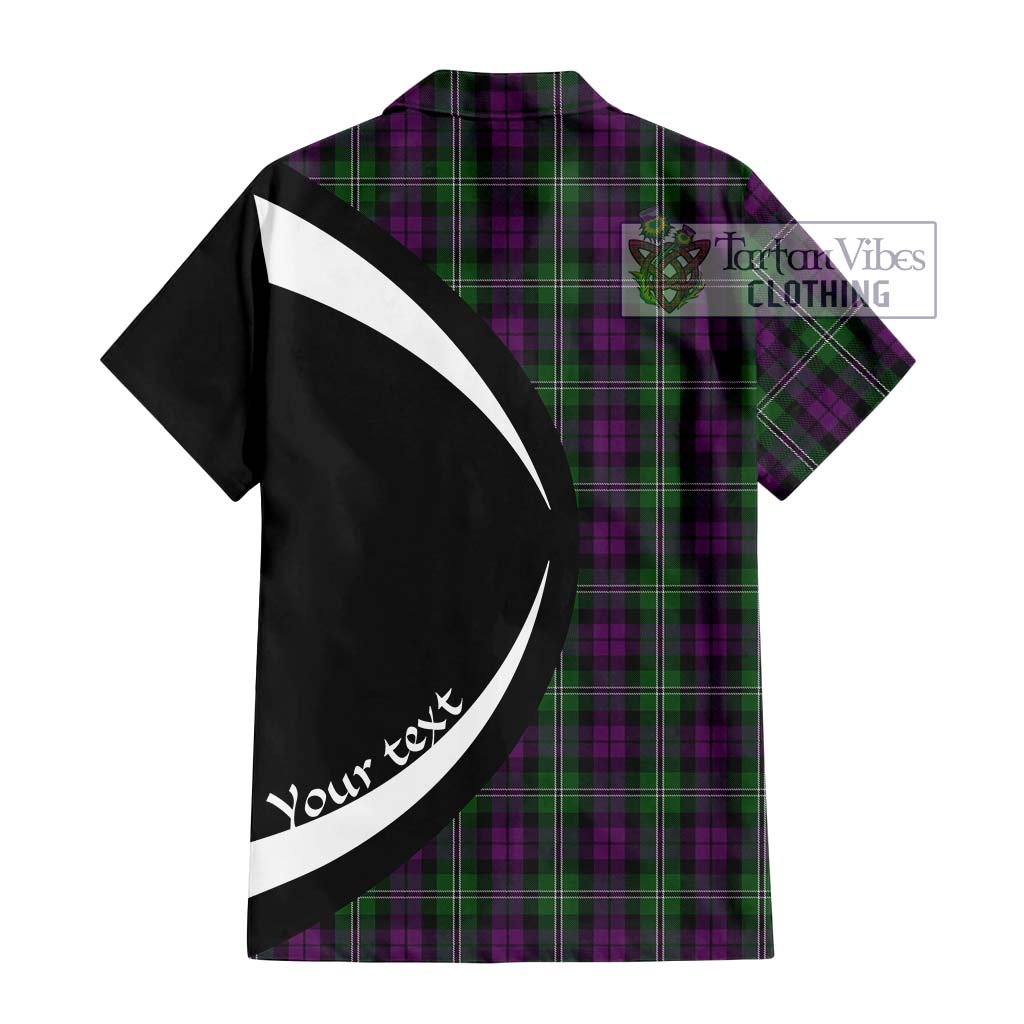 Tartan Vibes Clothing Wilson Tartan Short Sleeve Button Up with Family Crest Circle Style