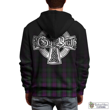 Wilson Tartan Hoodie Featuring Alba Gu Brath Family Crest Celtic Inspired