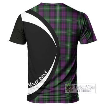 Wilson Tartan T-Shirt with Family Crest Circle Style